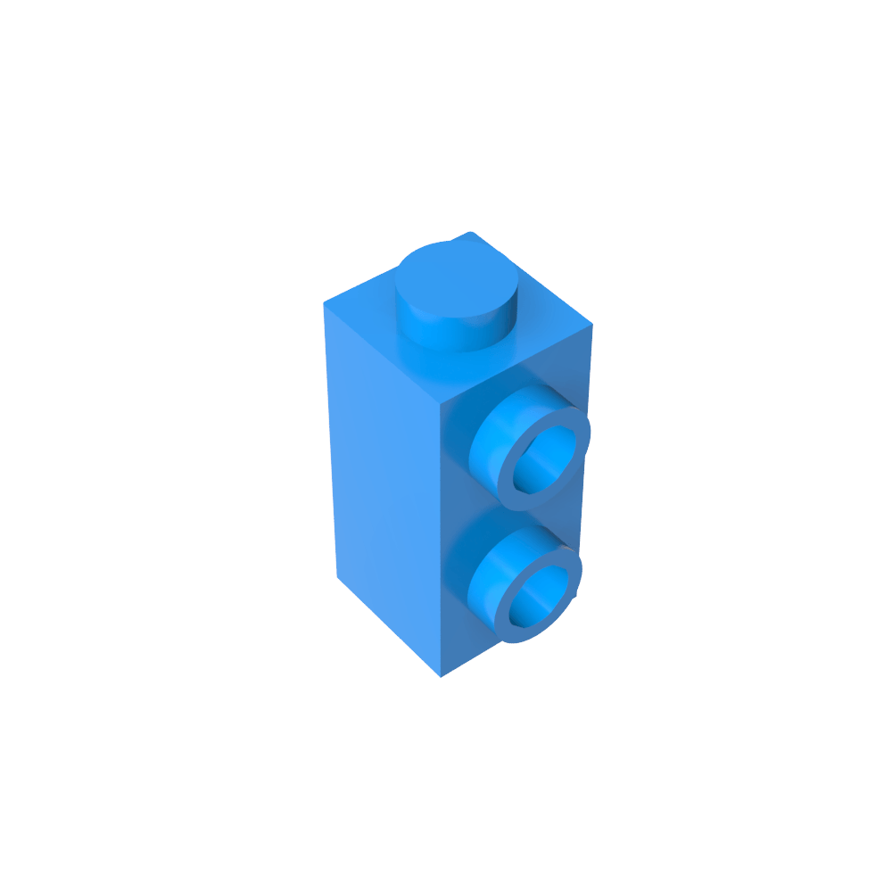 Brique spéciale 1 x 1 x 1 2/3 avec tenons sur 1 côté-MyGobricksFr