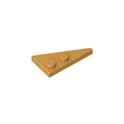 Coin, Plaque 4 x 2 Gauche, Pointu-MyGobricksFr