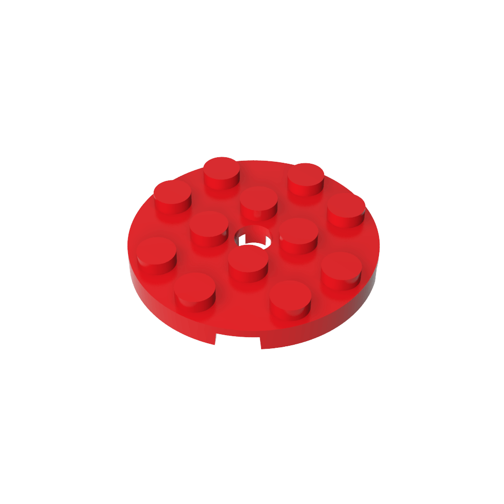 Plaque ronde 4 x 4 avec trou pour épingle-MyGobricksFr