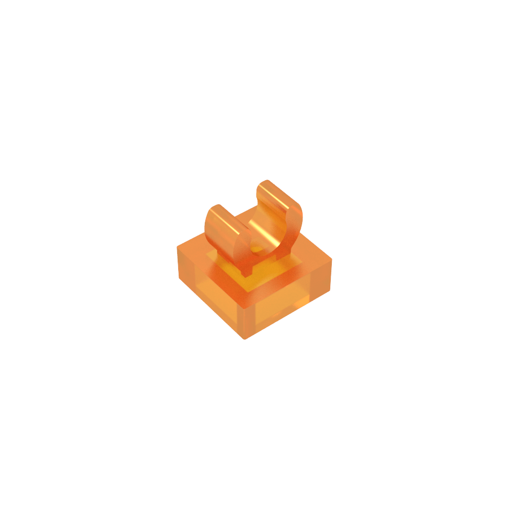 Carreau spécial 1 x 1 avec clip et bords arrondis-MyGobricksFr