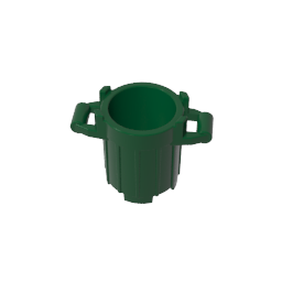 Poubelle avec 4 supports de couvercle-BricksBulk.Fr