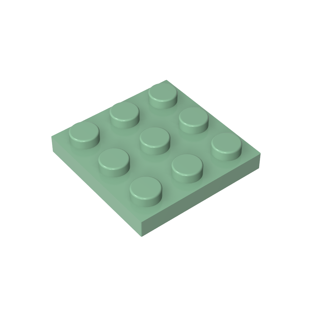 Assiette 3 x 3-MyGobricksFr