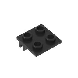 Support de roue 2 x 2 fin avec clips, avion simple-MyGobricksFr