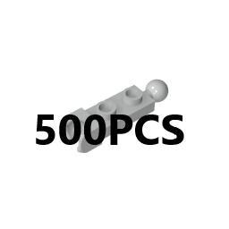 Plaque spéciale 1 x 2 avec coupelle d'extrémité de 5,9 mm et boule de remorquage x500 pièces #14419