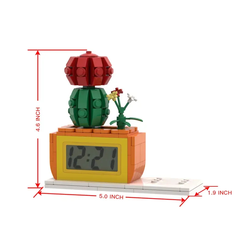 Horloge personnalisée avec figurines Gobricks, cadeau idéal pour les enfants, les amoureux, la fête des pères, la fête des mères et les anniversaires.