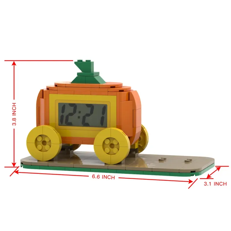 Horloge personnalisée avec figurines Gobricks, cadeau idéal pour les enfants, les amoureux, la fête des pères, la fête des mères et les anniversaires.