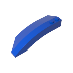 Coin incurvé 8 x 3 x 2 ouvert à droite-MyGobricksFr