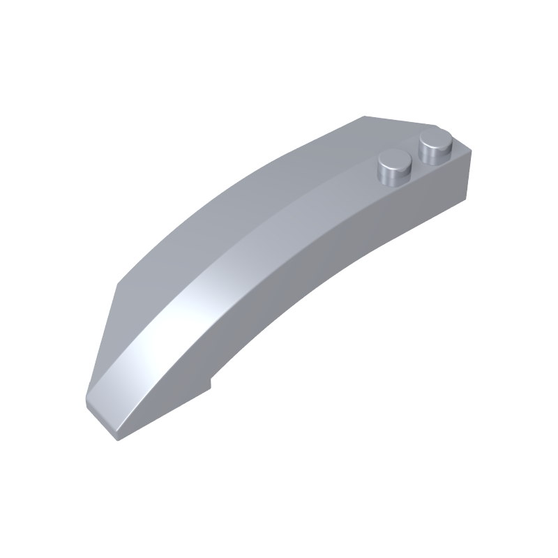 Coin incurvé 8 x 3 x 2 ouvert à droite-MyGobricksFr