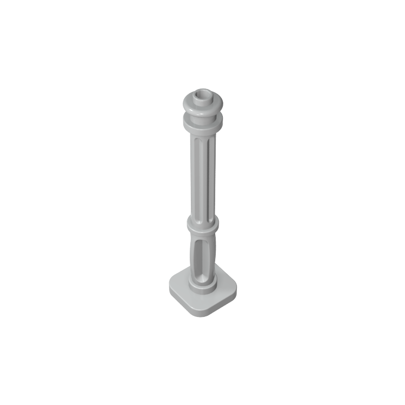 Lampadaire 2 x 2 x 7 avec 6 cannelures de base-MyGobricksFr