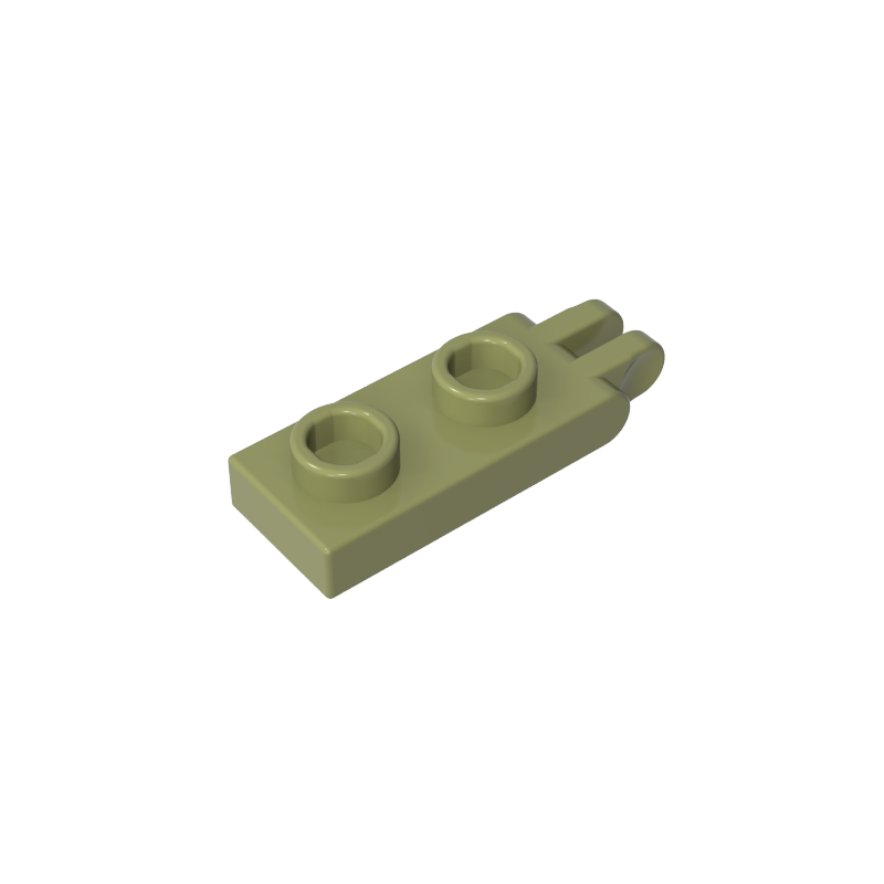Plaque de charnière 1 x 2 avec 2 doigts et goujons creux-MyGobricksFr