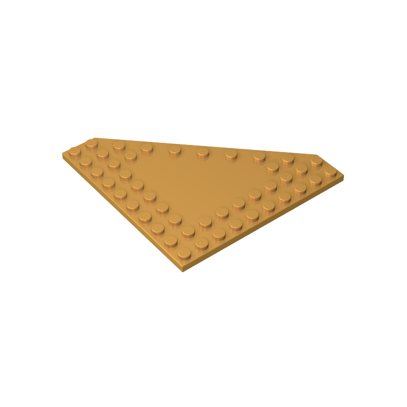 Cale, plaque 10 x 10 à coin coupé sans montants au centre-MyGobricksFr