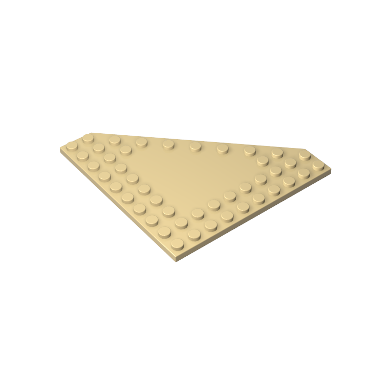 Cale, plaque 10 x 10 à coin coupé sans montants au centre-MyGobricksFr