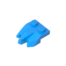 Assiette spéciale 2 x 3 avec roches-MyGobricksFr