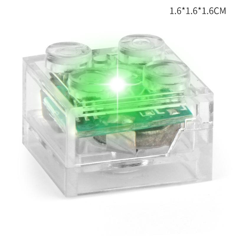 Accessoires de construction à induction magnétique, pièces lumineuses colorées à monter soi-même pour des scènes de rue urbaines, petits jouets décoratifs à LED pour la construction