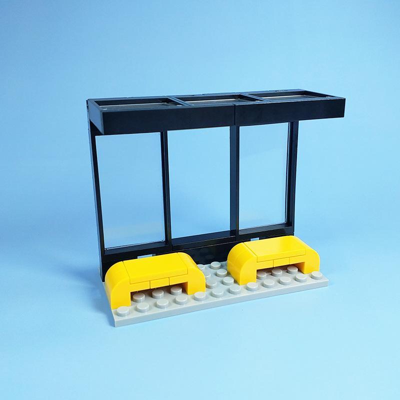 Blocs de construction compatibles MOC à petites particules, ensemble de blocs de construction pour scène de rue, plaques de base pour route, éléments de plaques d'autoroute pour scène de rue