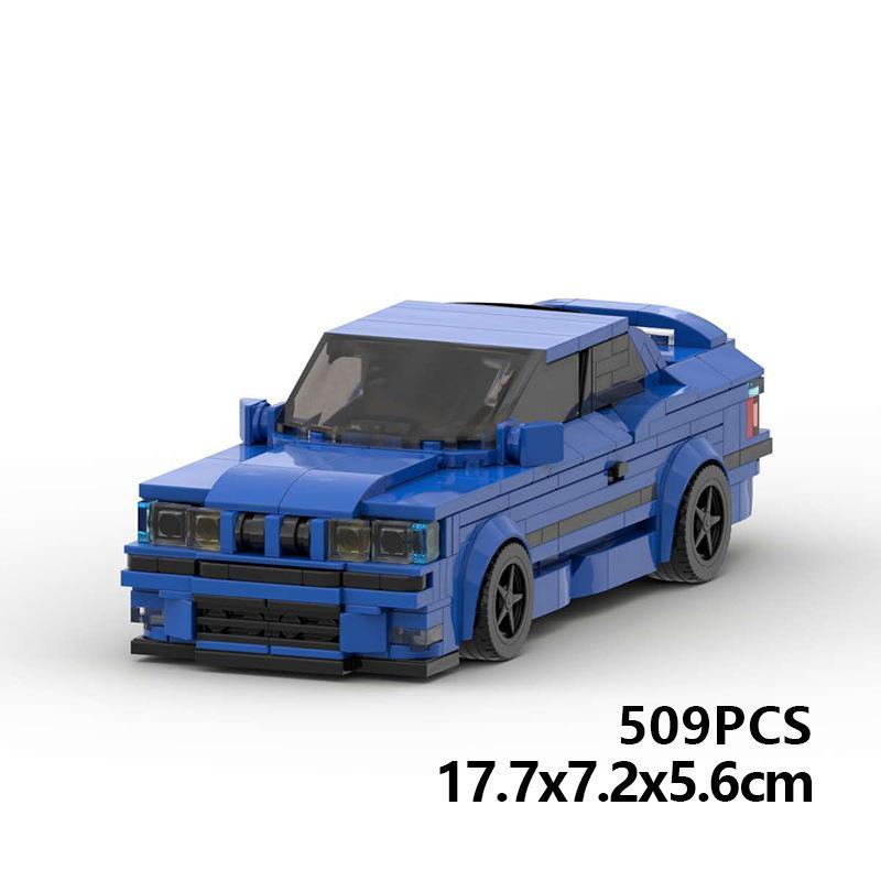 Maquette de voiture à construire - BMW M3 E36, compatible avec les petits ensembles de briques de construction, jouet cadeau pour garçons et adolescents