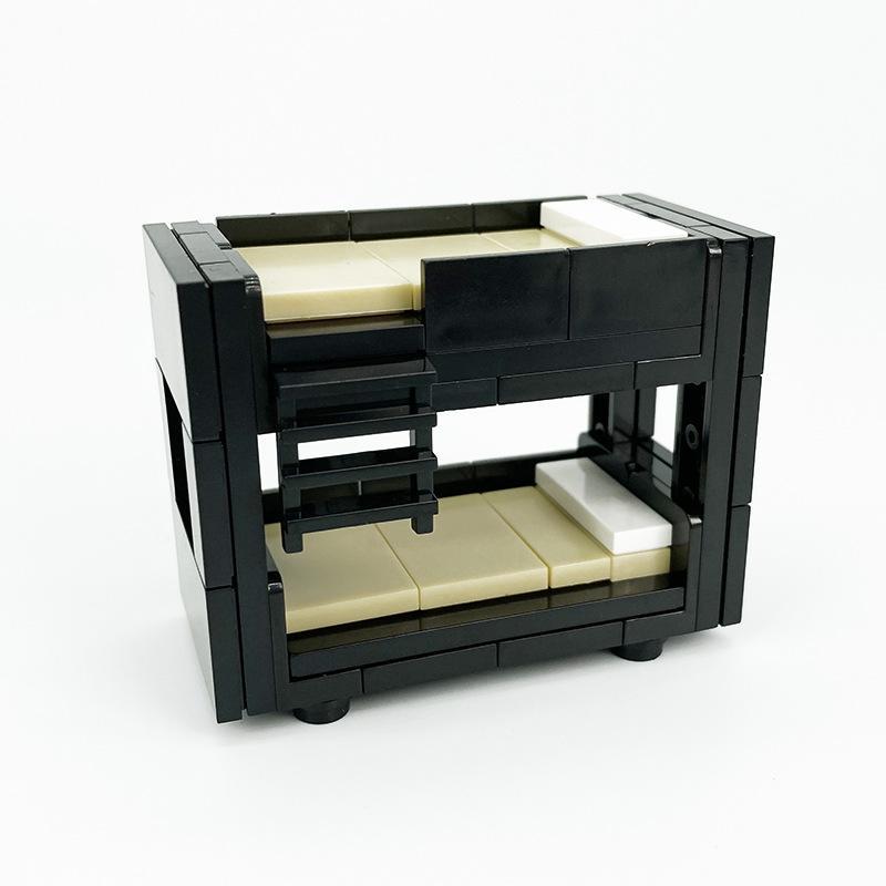 Ensemble de pièces pour meubles modernes MOC, petits blocs de construction pour canapé/meuble TV/décoration intérieure, éléments et accessoires pour décor de maison