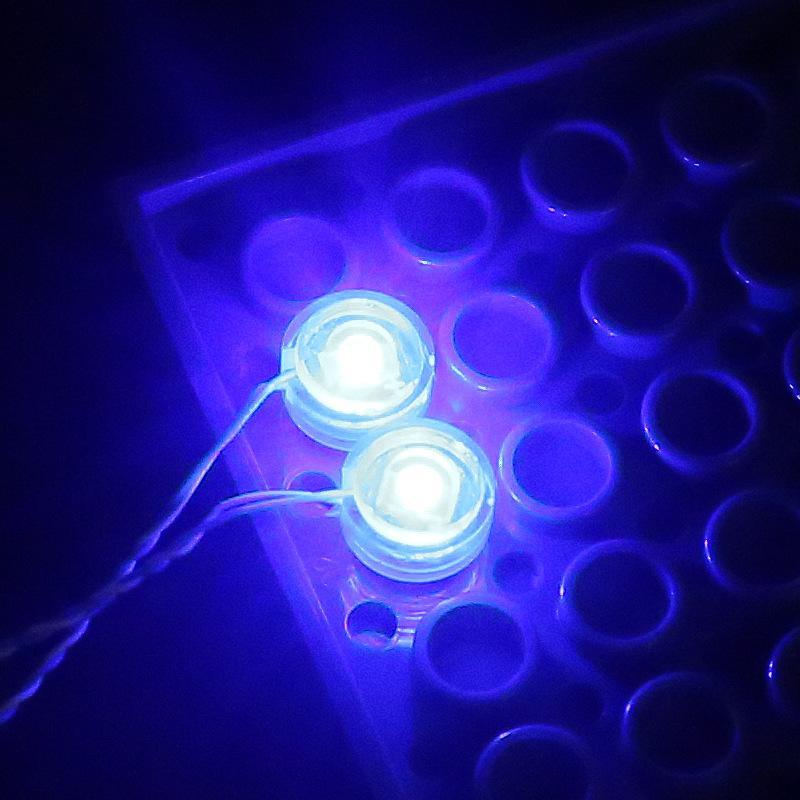 Blocs de construction circulaires à LED, compatibles avec les petits accessoires d'éclairage, les pièces d'éclairage colorées et les accessoires décoratifs