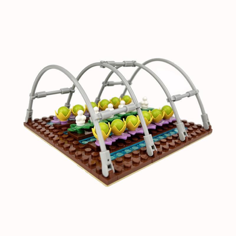 MOC Bauernhof-Szene-Bausteinset, Haus- und Gartenbausteine – Montageteile