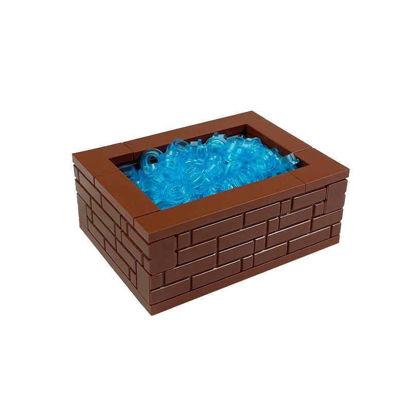 Éléments de construction pour scène de jardin, compatibles avec les petits champs et parterres de fleurs, ensemble MOC de jardin botanique