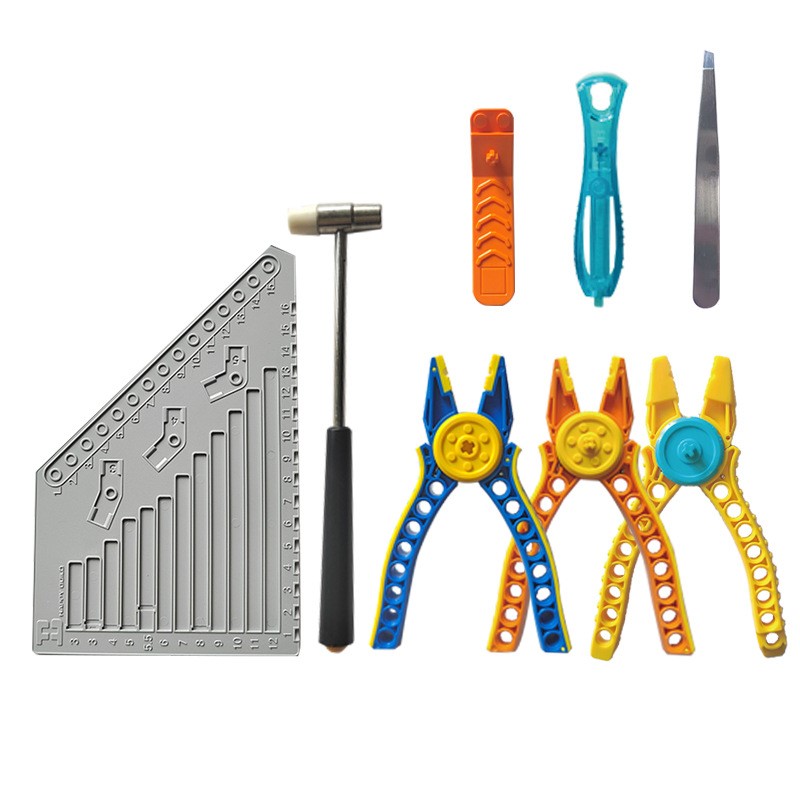 Ensemble d'outils pour blocs de construction, règle de mesure pour petites particules, pince, séparateur, outil de levier, outils de démontage