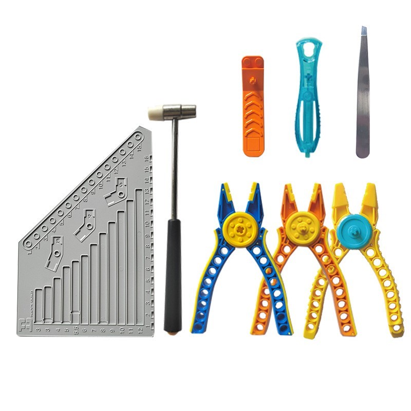 Ensemble d'outils pour blocs de construction, règle de mesure pour petites particules, pince, séparateur, outil de levier, outils de démontage