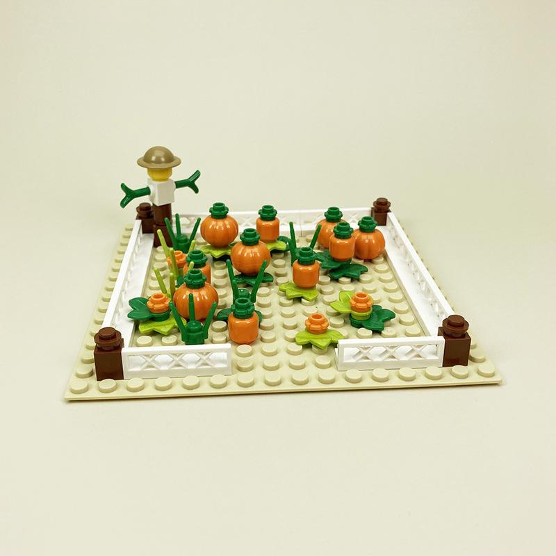 MOC Bauernhof-Szene-Bausteinset, Haus- und Gartenbausteine – Montageteile