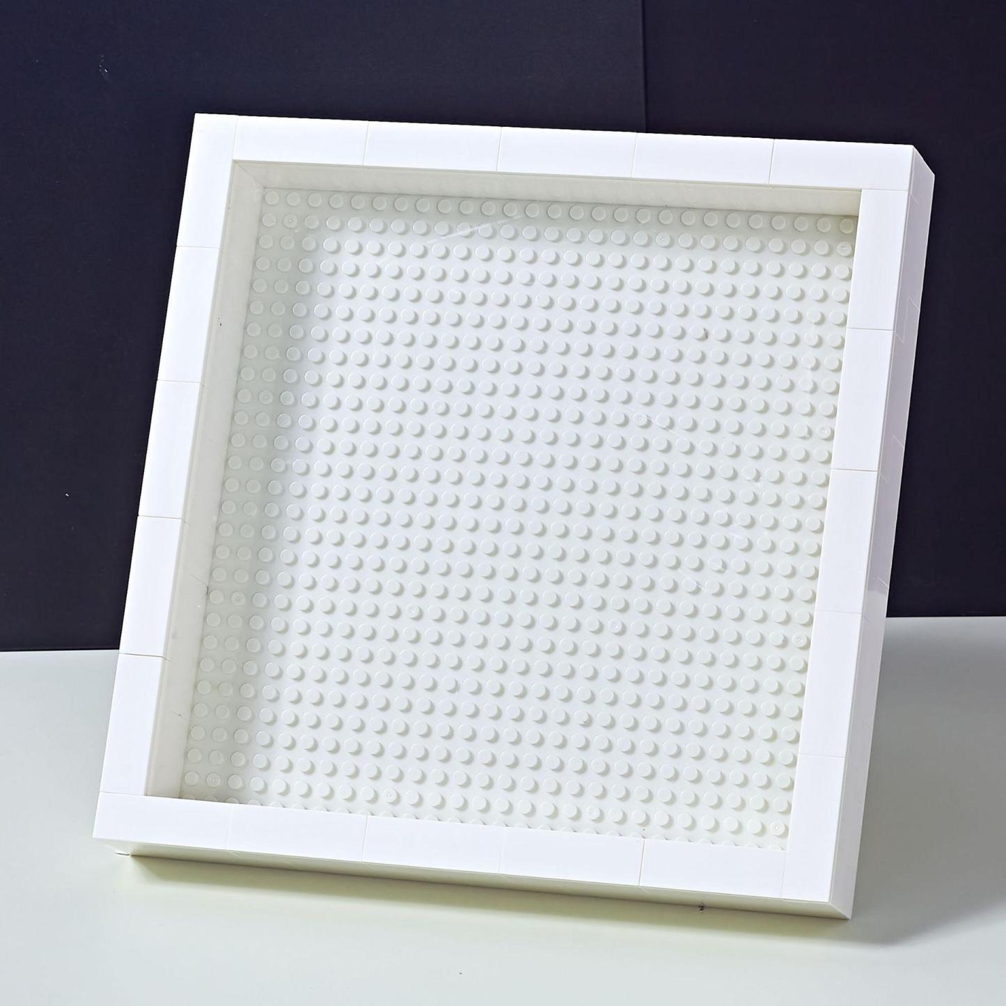 Cadre photo en briques à monter soi-même, haute compatibilité, décoration intérieure personnalisable avec des briques de rechange, accessoire de réutilisation créatif et personnalisé