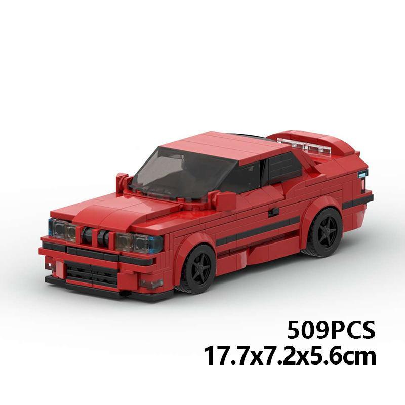 Maquette de voiture à construire - BMW M3 E36, compatible avec les petits ensembles de briques de construction, jouet cadeau pour garçons et adolescents