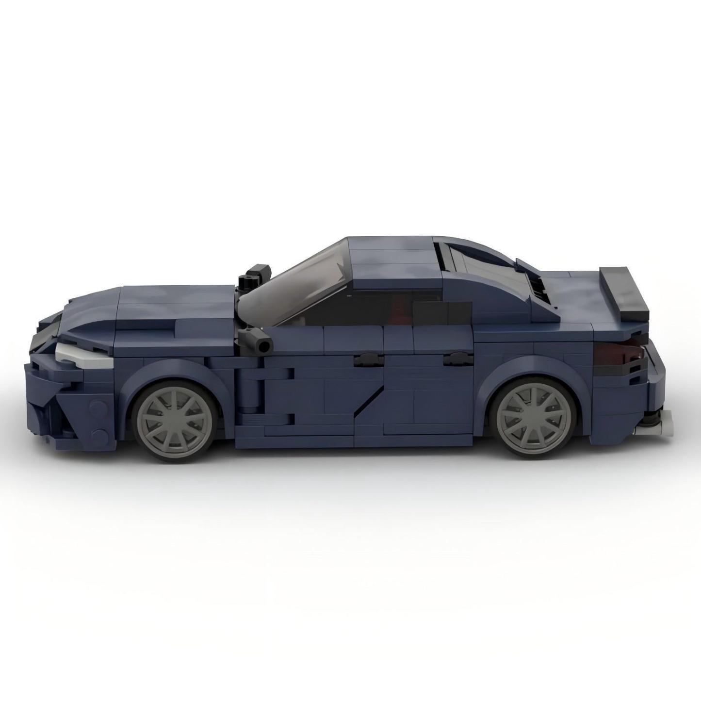 Maquette de voiture GS F-Sport, ensemble de 398 pièces compatibles avec d'autres modèles, un jeu de construction créatif à offrir.