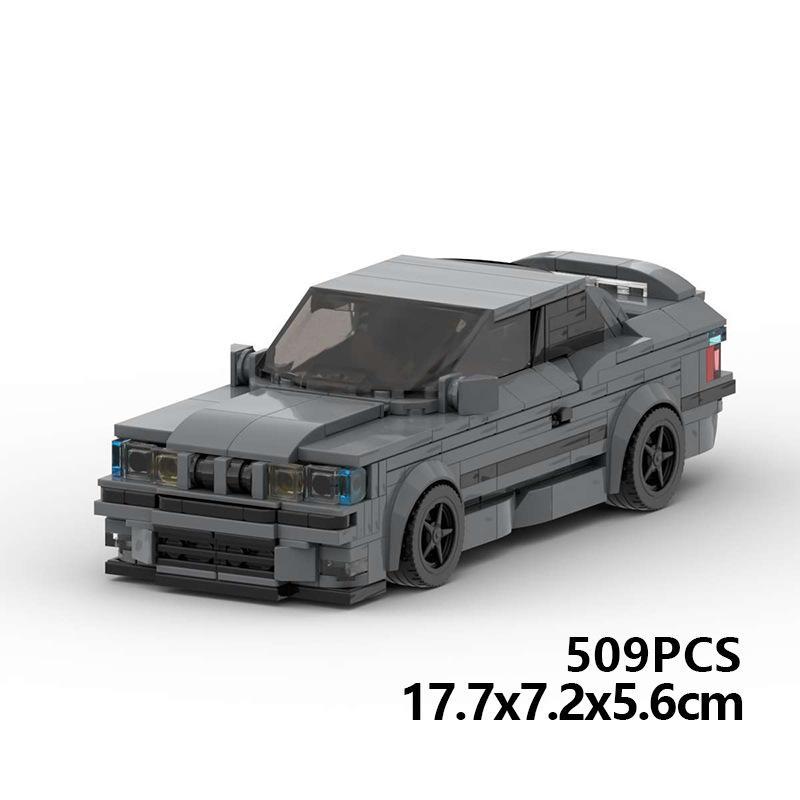 Maquette de voiture à construire - BMW M3 E36, compatible avec les petits ensembles de briques de construction, jouet cadeau pour garçons et adolescents