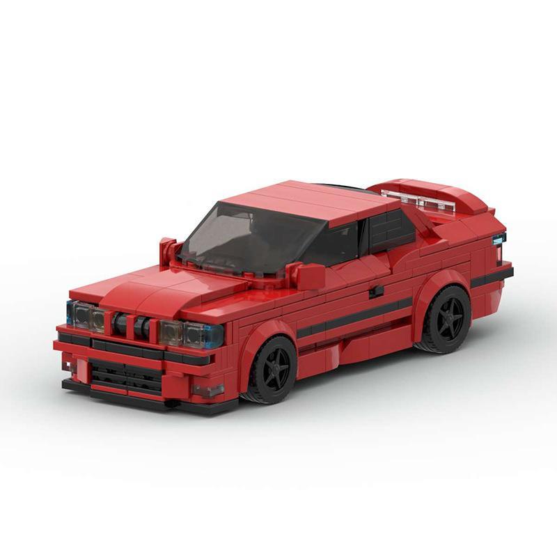 Maquette de voiture à construire - BMW M3 E36, compatible avec les petits ensembles de briques de construction, jouet cadeau pour garçons et adolescents