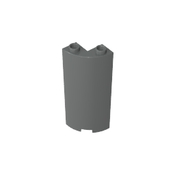 Quart de cylindre 2 x 2 x 5 (Mur)-MyGobricksFr