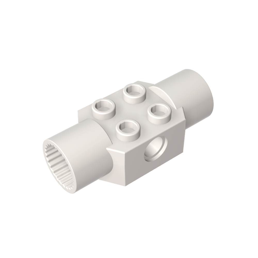 Brique Technic spéciale 2 x 2 avec trou pour goupille, avec 2 articulations rotatives-MyGobricksFr