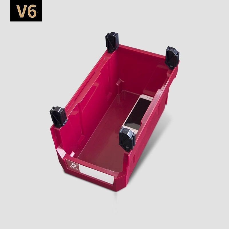 Boîte de tri de pièces à montage arrière, boîte de rangement d'outils modulaire, boîte de classification à ouverture inclinée