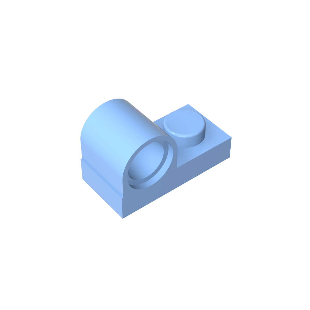 Plaque spéciale 1 x 2 avec trou pour goupille sur le dessus-MyGobricksFr