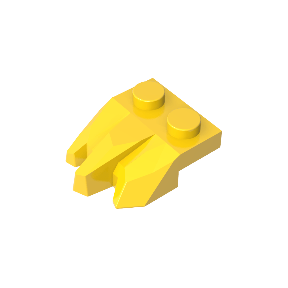Assiette spéciale 2 x 3 avec roches-MyGobricksFr
