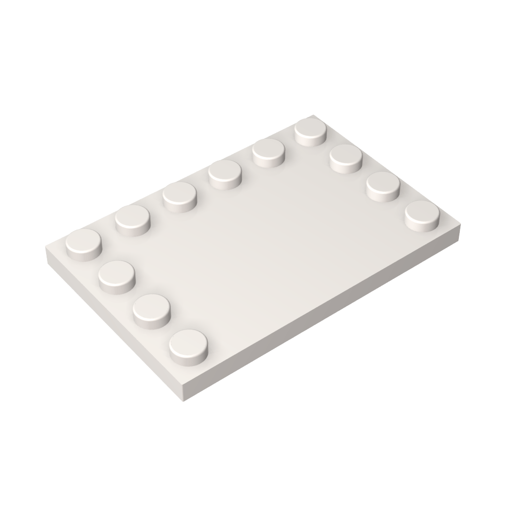 Plaque spéciale 4 x 6 avec goujons sur 3 bords-MyGobricksFr