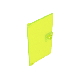 Porte 1 x 4 x 6 lisse avec plinthe à poignée carrée-MyGobricksFr