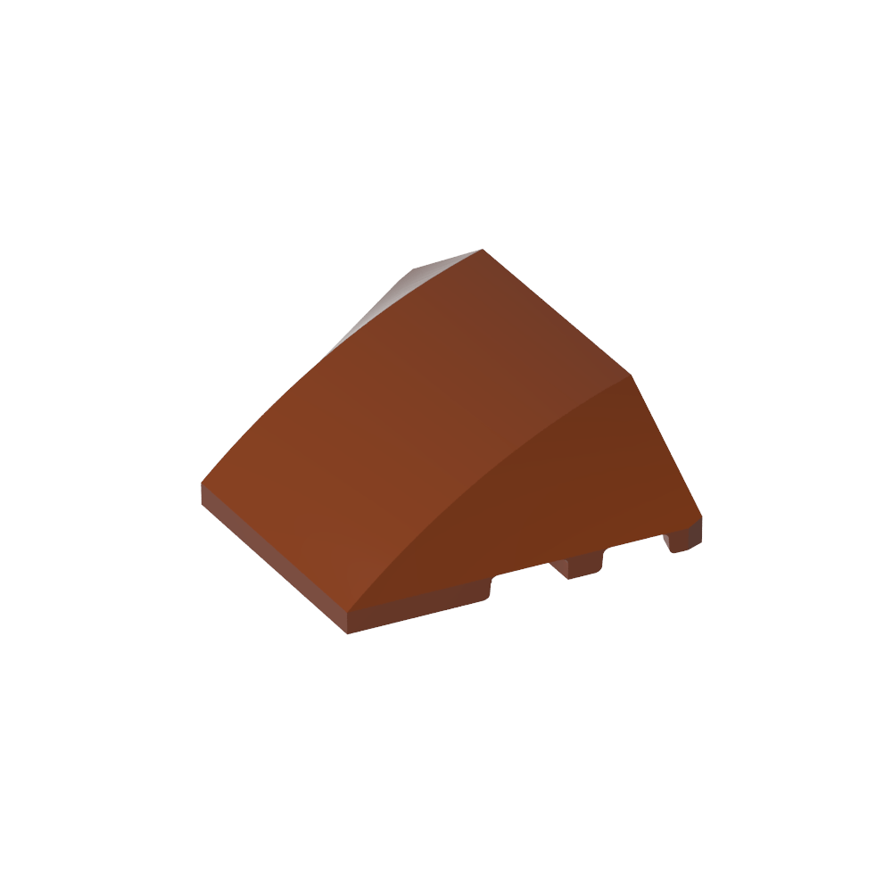 Coin incurvé 4 x 3 sans montants [Lisse]-MyGobricksFr
