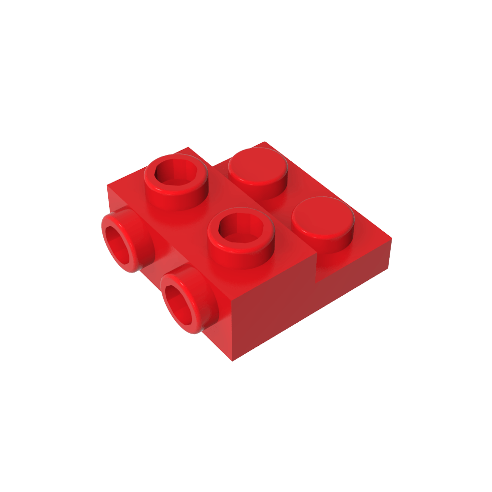 Plaque spéciale 2 x 2 x 0,667 avec deux goujons latéraux et deux goujons en relief-MyGobricksFr