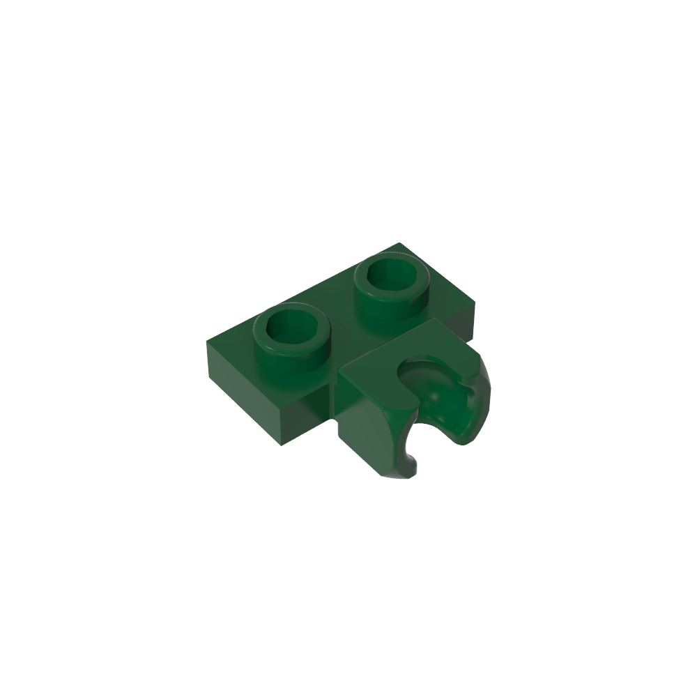 Plaque spéciale 1 x 2 5,9 mm, coupelle centrale latérale-MyGobricksFr