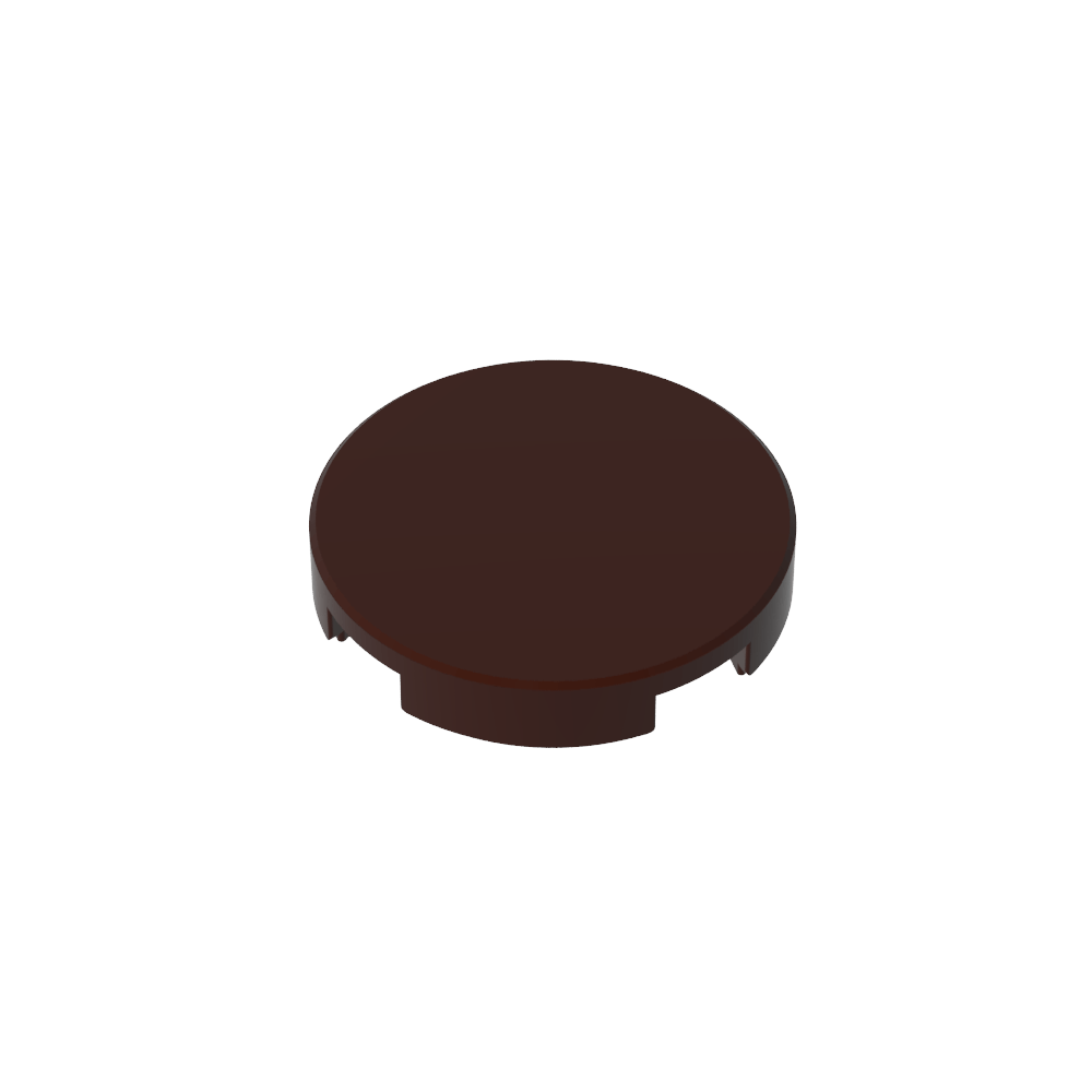 Carreau rond 2 x 2 avec support de goujon inférieur-MyGobricksFr