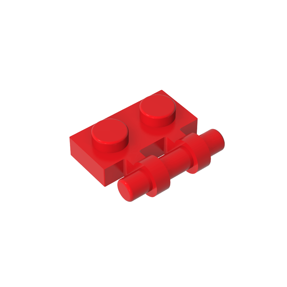 Plaque spéciale 1 x 2 Poignée latérale [Extrémités libres]-MyGobricksFr