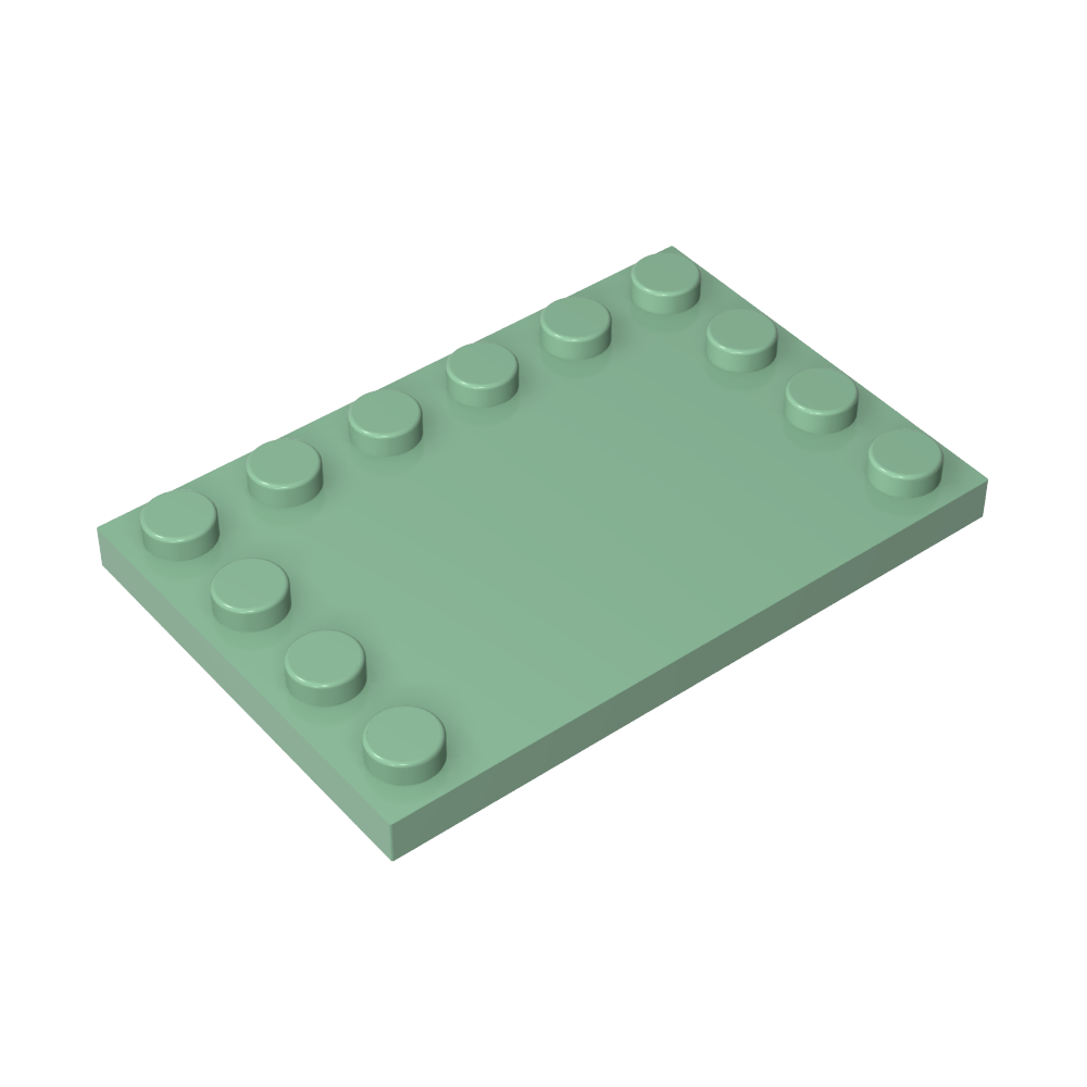 Plaque spéciale 4 x 6 avec goujons sur 3 bords-MyGobricksFr