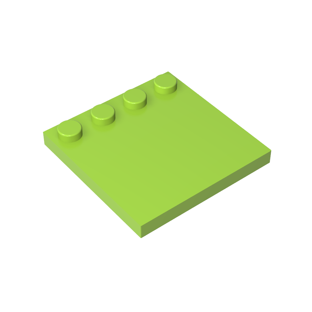 Plaques spéciales 4 x 4 avec goujons sur un bord [Lisse]-MyGobricksFr