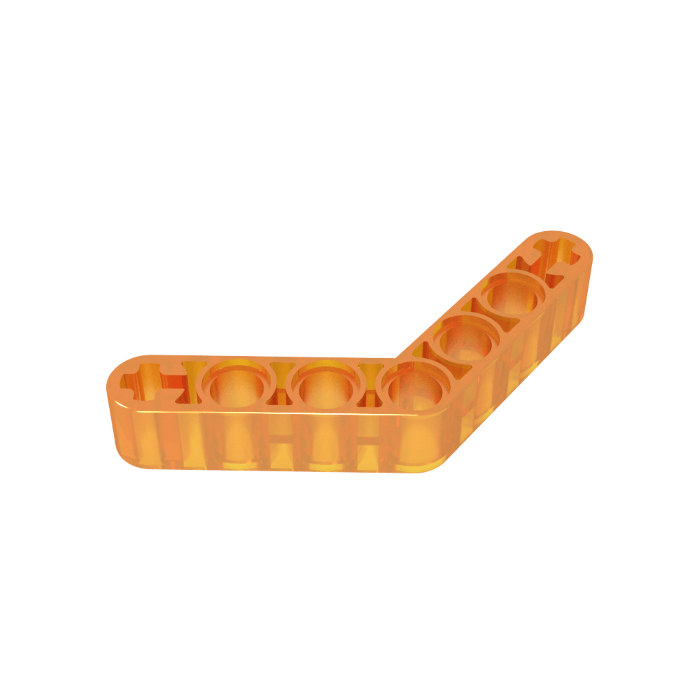 Poutre Technic 1 x 7 courbée (4 - 4) Épaisseur-MyGobricksFr