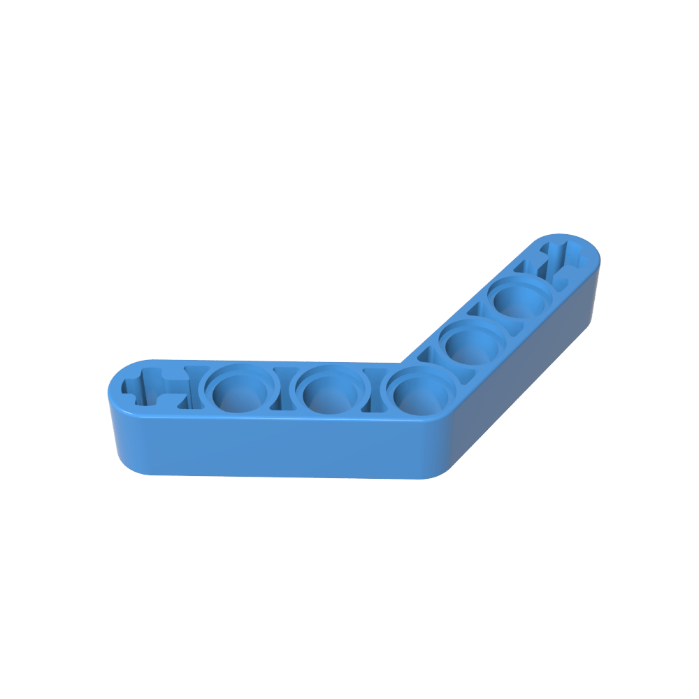 Poutre Technic 1 x 7 courbée (4 - 4) Épaisseur-MyGobricksFr