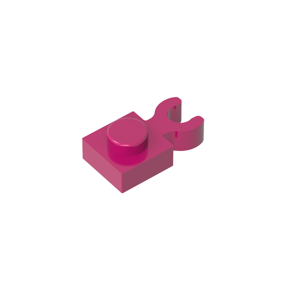 Plaque spéciale 1 x 1 avec clip vertical [Clip en U épais]-MyGobricksFr