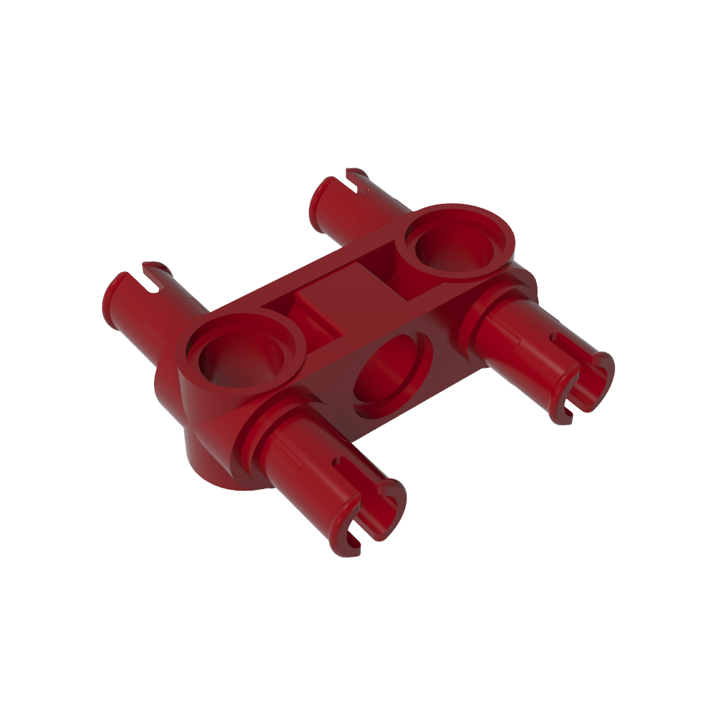 Connecteur à broches Technic, moyeu perpendiculaire 3L à 4 broches-MyGobricksFr